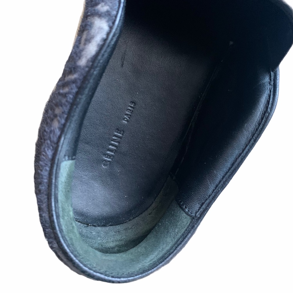 Celine Black Ponyhair Sneakers Size 6.5 - Picture 6 of 10
